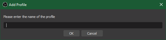 Name OBS Profile