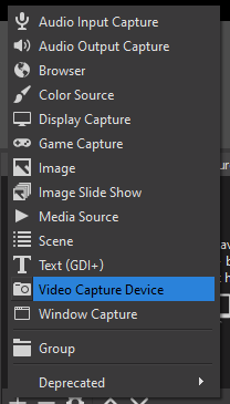 Add Video Capture Device