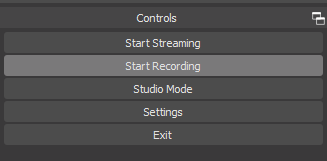 Start Recording Button